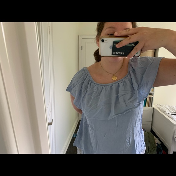 Baby blue blouse - Picture 5 of 6